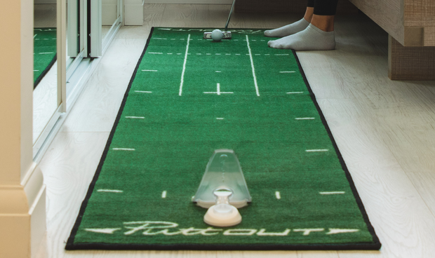 PuttOut Mat +Trainer Bundle-At Home Golf