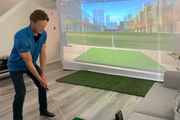 HomeCourse Golf ProScreen 180 w/Rapsodo MLM Bundle - At Home Golf