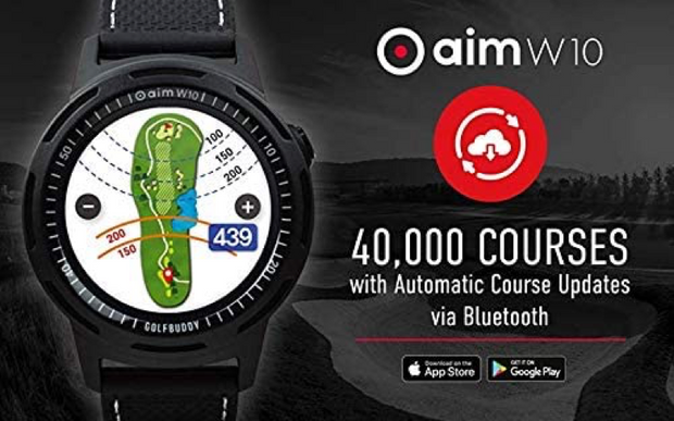 GolfBuddy Aim W10 GPS Watch - At Home Golf