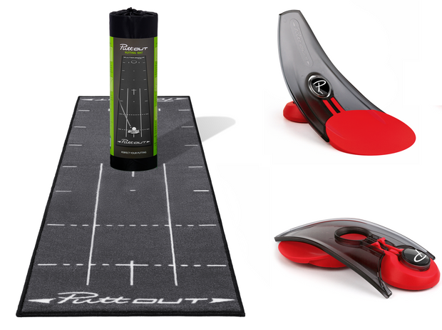 PuttOut Mat +Trainer Bundle-At Home Golf