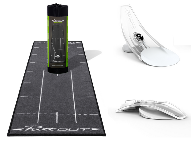 PuttOut Mat +Trainer Bundle-At Home Golf