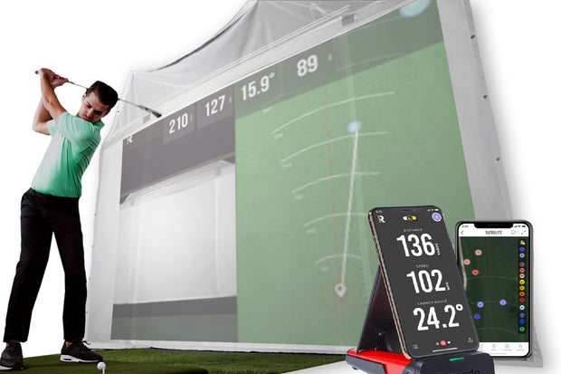 HomeCourse Golf ProScreen 180 w/Rapsodo MLM Bundle - At Home Golf
